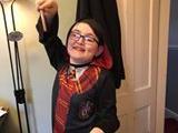 Cenk, age nine, as Harry Potter.