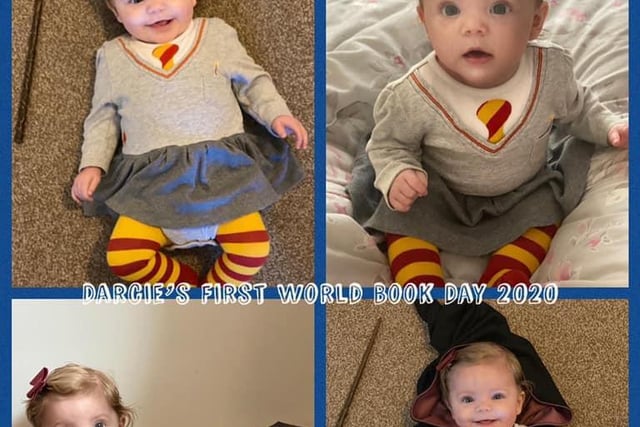 Darice, age six months, as Hermione Granger.