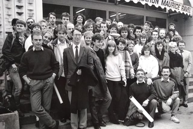 Students and staff from Blackpool and The Fylde College in Paris, 1986
