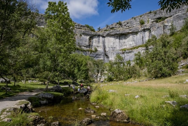 This venue is a huge curving shaped cliff formation of limestone rock and overlooks the village of Malham.

It was a filming location for Harry Potter and the Deathly Hallows; Harry is seen camping at Malham Cove in one of the scenes.

The structure of the cove makes for the perfect scenic route for a nice walk.

It has a rating of five stars on TripAdvisor with 1,530 reviews.