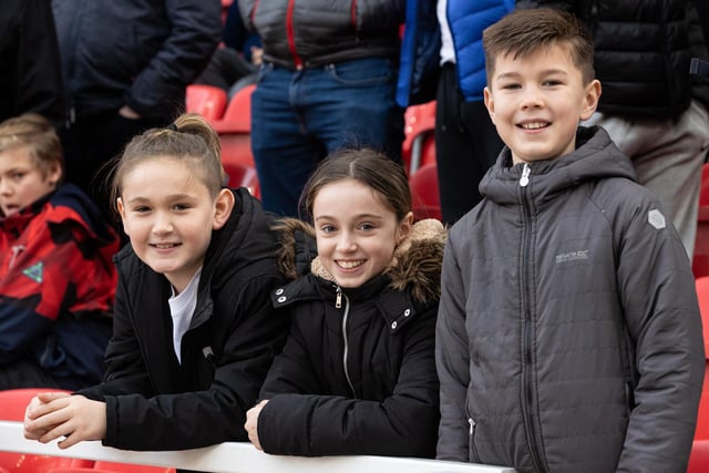These young PNE fans had plenty to smile about at Stoke