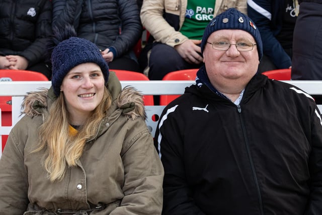 These Preston fans were delighted to be back supporting their team after a three-week break