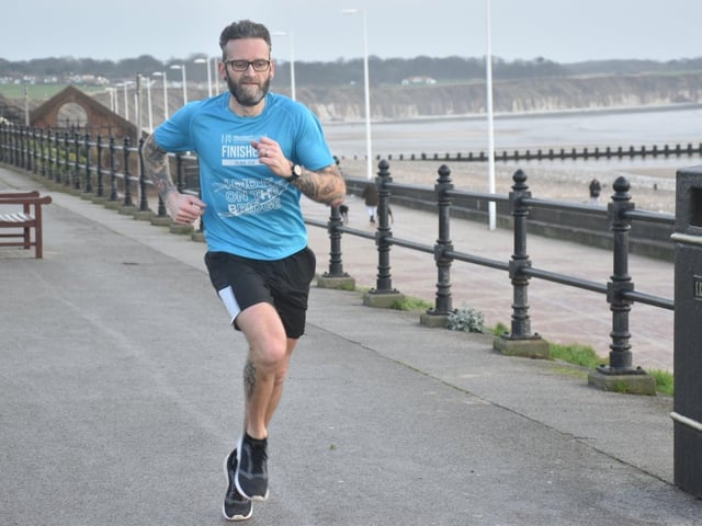 Nick Jordan in action on Bridlington seafront