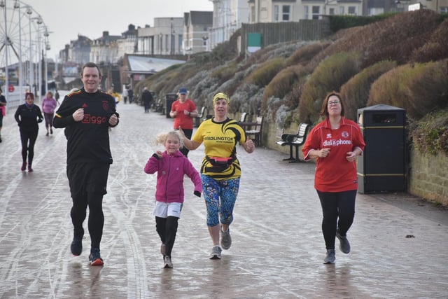 Bridlington Road Runners in action at the New Year's Day run