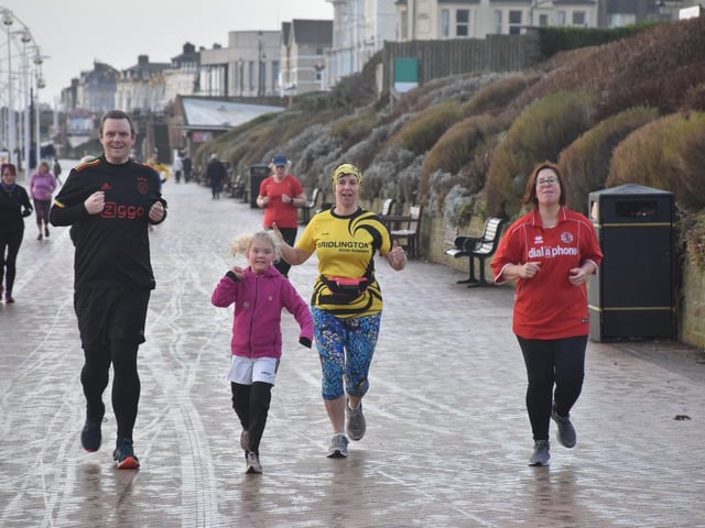 Bridlington Road Runners in action at the New Year's Day run