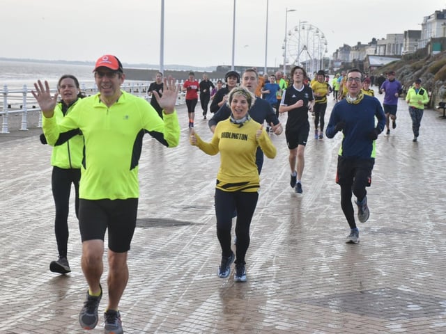 Dom Webster in the yellow Bridlington RR top, clubmate Greg Miller in the dark top to her left