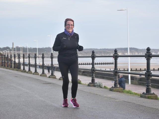 Action from the New Year's Day run