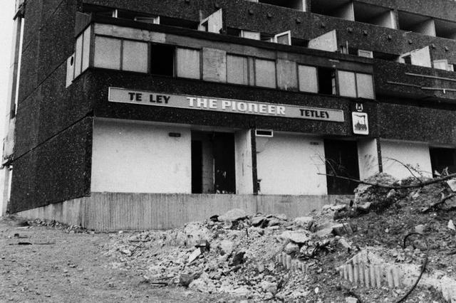 May 1984 and The Pioneer pub was waiting to be demolished.