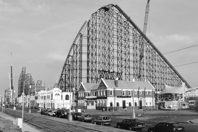 The iconic Big One at Blackpool Pleasure Beach was still under construction in 1994