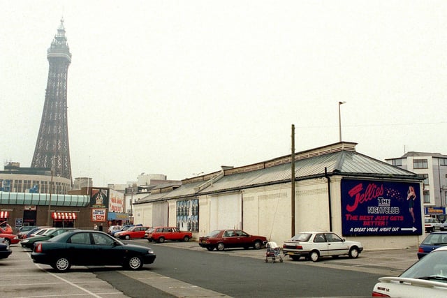 Central car park in 1998. This was where Blackpool's old Central Railway Station once stood