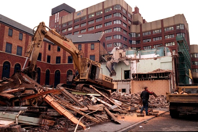 The Salvation Army base on Wellington Street was in the process of being demolished.