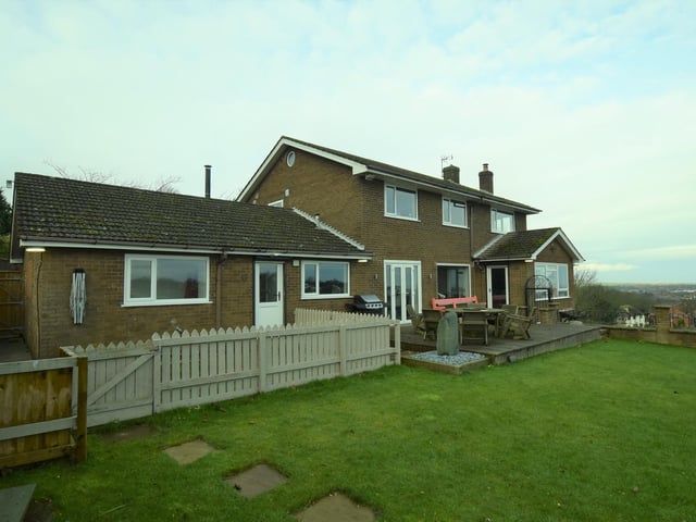 An alternative view of the property with annexe.