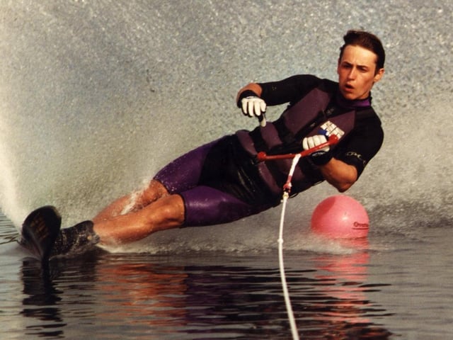 This is Rawdon's own Chris Shaw who was making a splash in the world of water skiing.