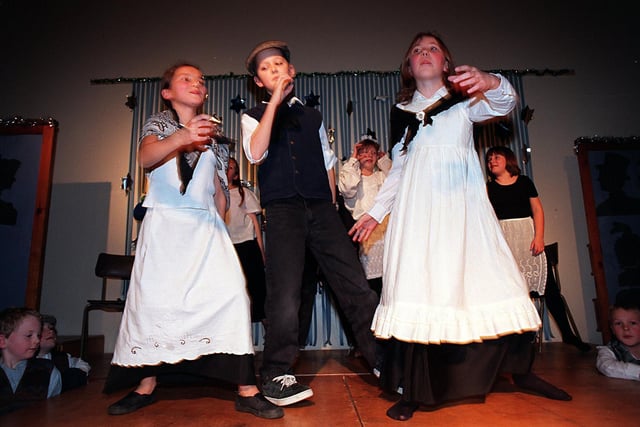 Pupils at Rawdon C of E Primary were transported back to the Victorian era in December 1997.