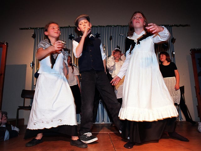 Pupils at Rawdon C of E Primary were transported back to the Victorian era in December 1997.