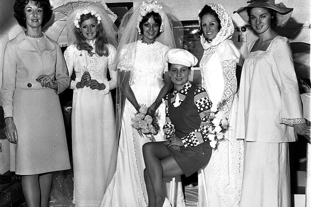 A hair and fashion evening at Wigan Little Theatre in 1972