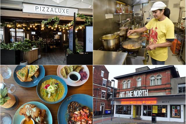 Clockwise from top left: PizzLuxe, Manjit's Kitchen, Belgrave and Meat is Dead