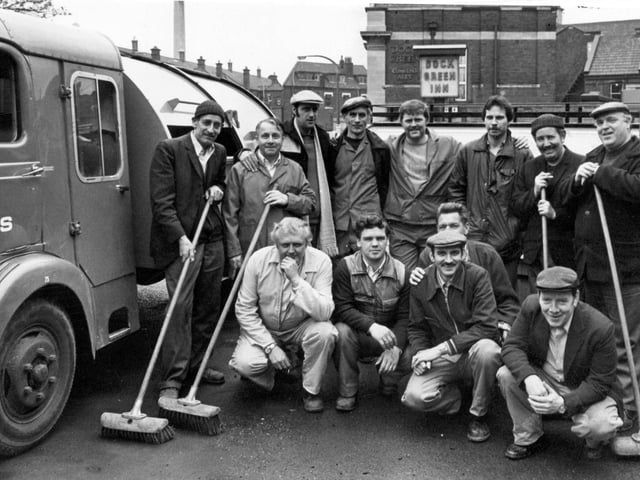 Harehills and Chapeltown clean-sweep team. On the back row are the Harehills team, from left, Ken Williams, Albert Vickers, Stan Ryles, Bernard Ruddock, Preston Binns, Mick Bagnall, Phil Fellowes and Bill Lowry. On the front row, from left, are the Chapeltown team; Alan Rayner, Steve Tate, Jack Brough, Melvyn Unsworth and Frank Collier.