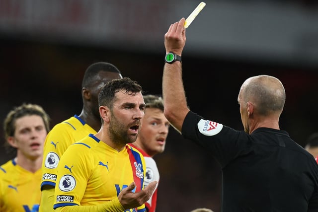 Total red cards: 1 (Wilfried Zaha)
Total yellow cards: 34
Most yellow cards: Joel Ward (5)