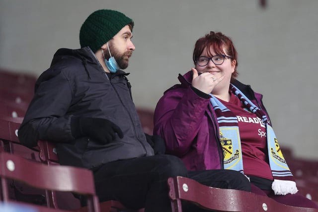 Burnley fans enjoy the pre-match atmosphere