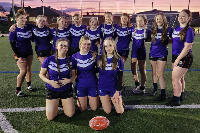 Ossett Academy Year 10 girls rugby team