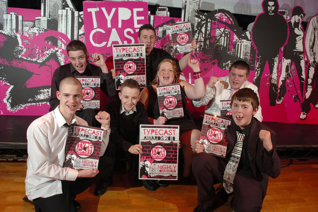 Blackpool Barnardo’s and Cavendish Crew at the Typecast awards for young people at Preston’s Guildhall