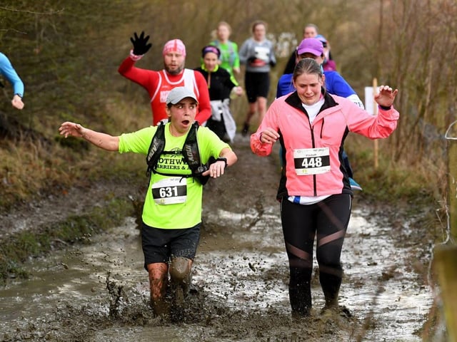 "If you love mud and you love a good goodie bag then come along to our race." was the message of organiser Stuart Gall.