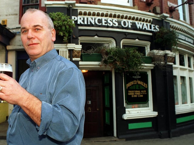 This is landlord Paul Clarkson who changed the name of his pub at Mill Hill from Prince to Princess of Wales after the death of Diana.