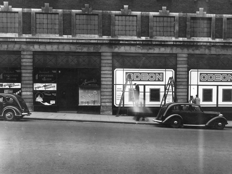 The Odeon Cinema on Lower Headrow pictured in April 1942.