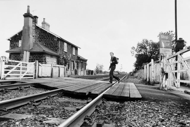 The Old Railway Station House at the level crossing at Methley.
