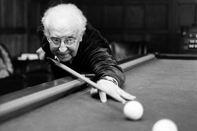 East Hardwick, near Pontefract. Leslie Driffield, world amateur billiards champion.
Mr Driffield deplored the claim that prowess at snooker and billiards was the sign of a misspent youth and he was quick to take to task any individual who uttered the allegation.