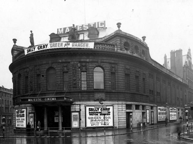 The Majestic Cinema, City Square, from the Quebec Street side pictured in April 1947.