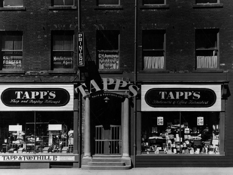 Tapp & Toothill's on King Street pictured in December 1949.