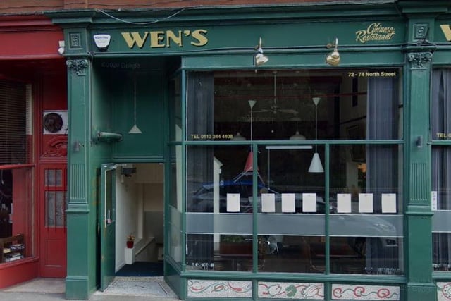 Tripadvisor reviewers described Wen's, on North Street, as a traditional Chinese restaurant with an "amazing menu". One customer said: "Wens is the real deal and serves up the tastiest food I’ve ever had. I highly recommend the pork belly."