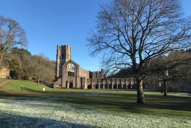 A stunning day of sunshine at Fountains Abbey on Tuesday, January 4. By Philip Hall