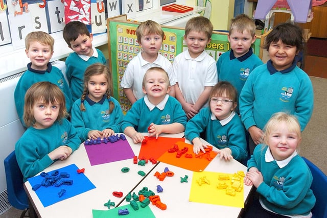 Top of the class! Pictured are the East Whitby Primary School New Year starters.