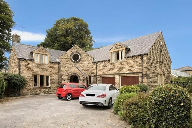 The attractive frontage of the stone built property.