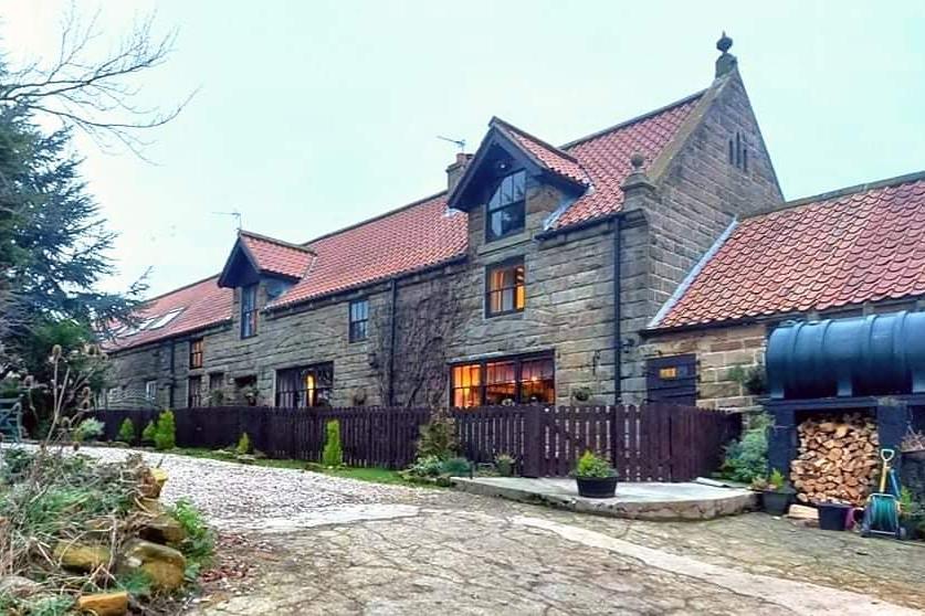 A view of the former cow byre turned stunning barn conversion