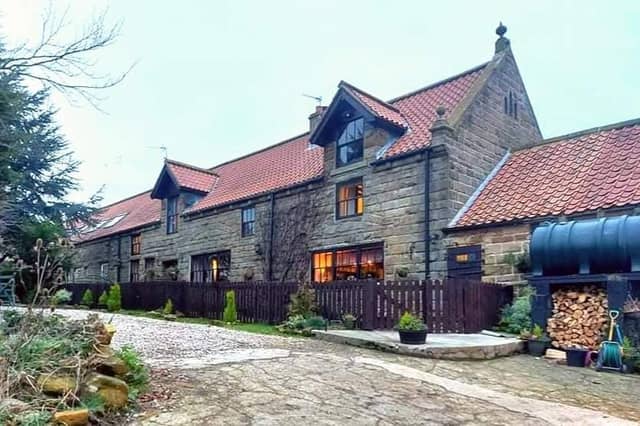 A view of the former cow byre turned stunning barn conversion