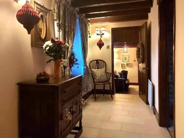 The hall is a pleasant space in itself, to sit and read, or relax for a moment..