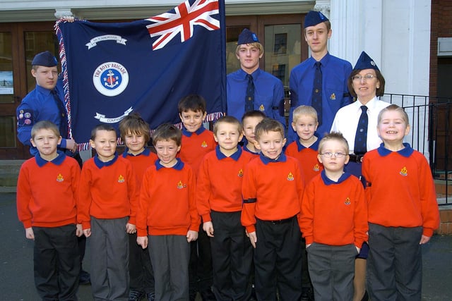 The 5th Scarborough Company Boys Brigade dedicate new colours at Queen Street Methodist Hall.