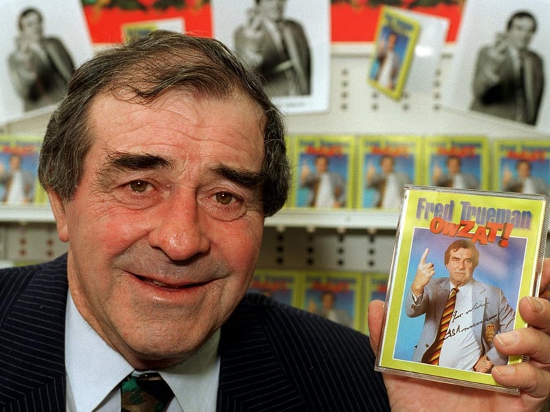 Cricket legend Fred Trueman visted at W.H. Smith in the city centre in November 1996.