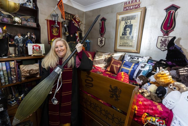 The mother of two, from Warrington, Cheshire, said she was originally drawn to Harry Potter after binge-watching the films with a pal.