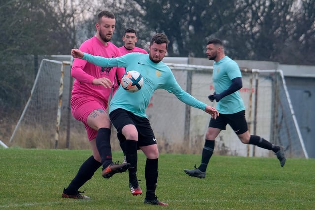 Eastfield United hold off a challenge from Cayton Corinthians