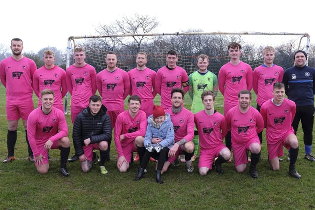Cayton Corinthians pictured before their 2-2 home draw against Eastfield United in the Scarborough Sunday League