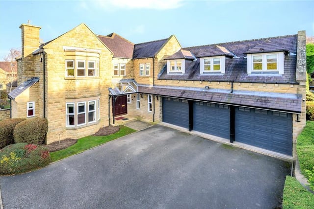Another million pound mansion is this lovely, spacious family home in Sovereign Court. The property, which is located on a cul-de-sac and offers far ranging countryside views, is on the market with Fine & Country for offer over £1,000,000.