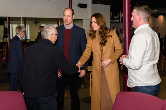 Prince William and Kate Middleton visited Burnley's Church on the Street yesterday (Thursday)
