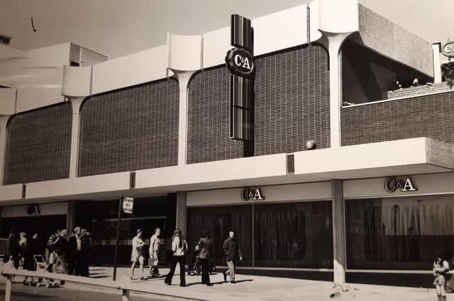 Blackpool C&A pictured here as a new store in July 1974