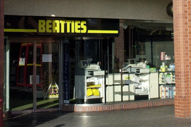 Beatties - the place for toys, games and Airfix models. This was 2001