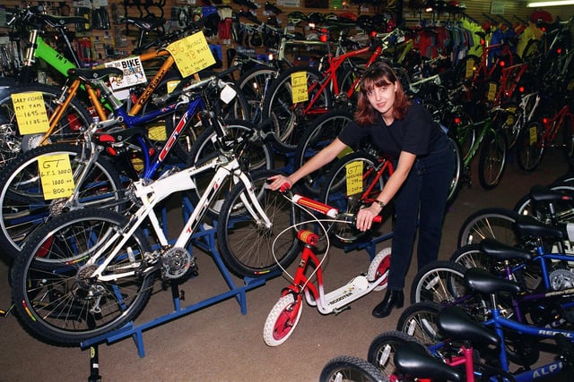 Did you buy a bike from here back in the day? Freewheel on North Lane. Pictured is Michelle Halliday.